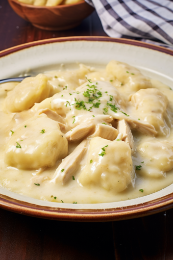 Copycat Cracker Barrel Chicken and Dumplings - That Oven Feelin