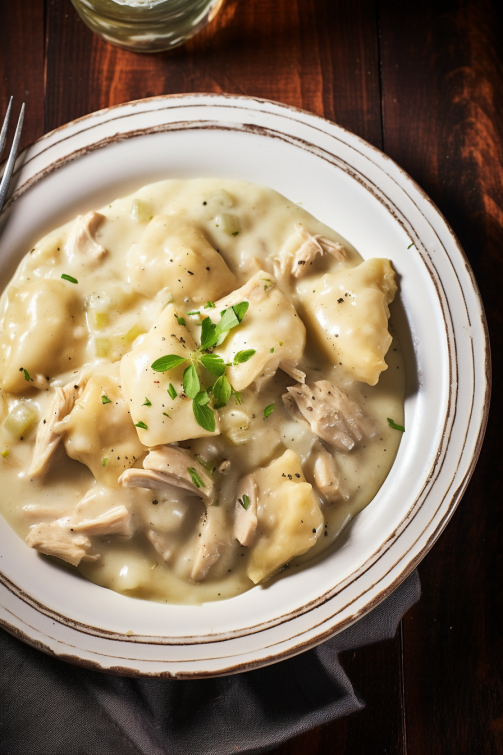 Copycat Cracker Barrel Chicken and Dumplings - That Oven Feelin