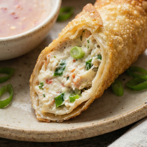 Crab Rangoon Egg Rolls