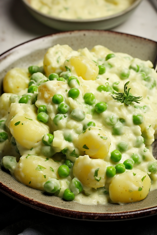 Creamed Peas and Potatoes - That Oven Feelin