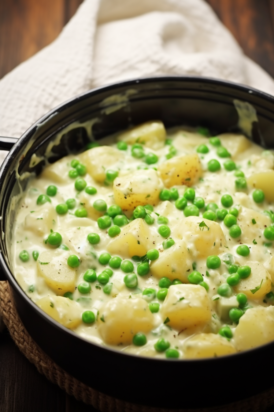 Creamed Peas and Potatoes