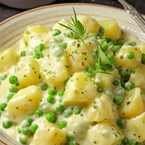 Creamed Peas and Potatoes - That Oven Feelin