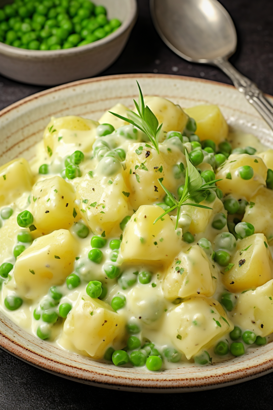 Creamed Peas and Potatoes