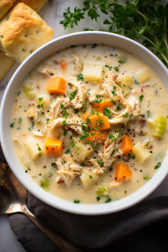Crockpot Chicken Pot Pie Soup - That Oven Feelin
