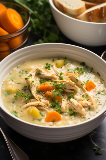 Crockpot Chicken Pot Pie Soup - That Oven Feelin