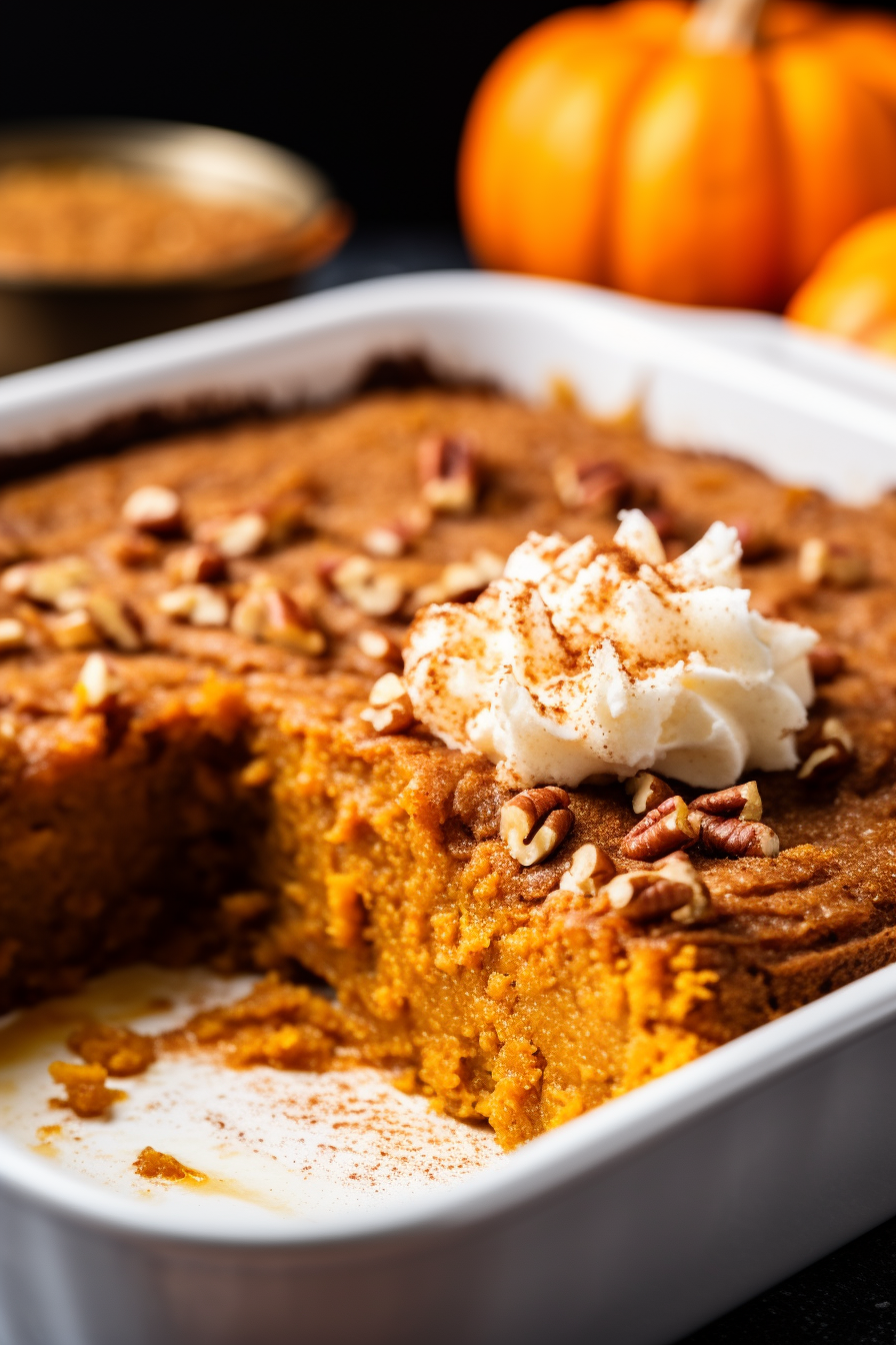 Easy Pumpkin Pie Dump Cake