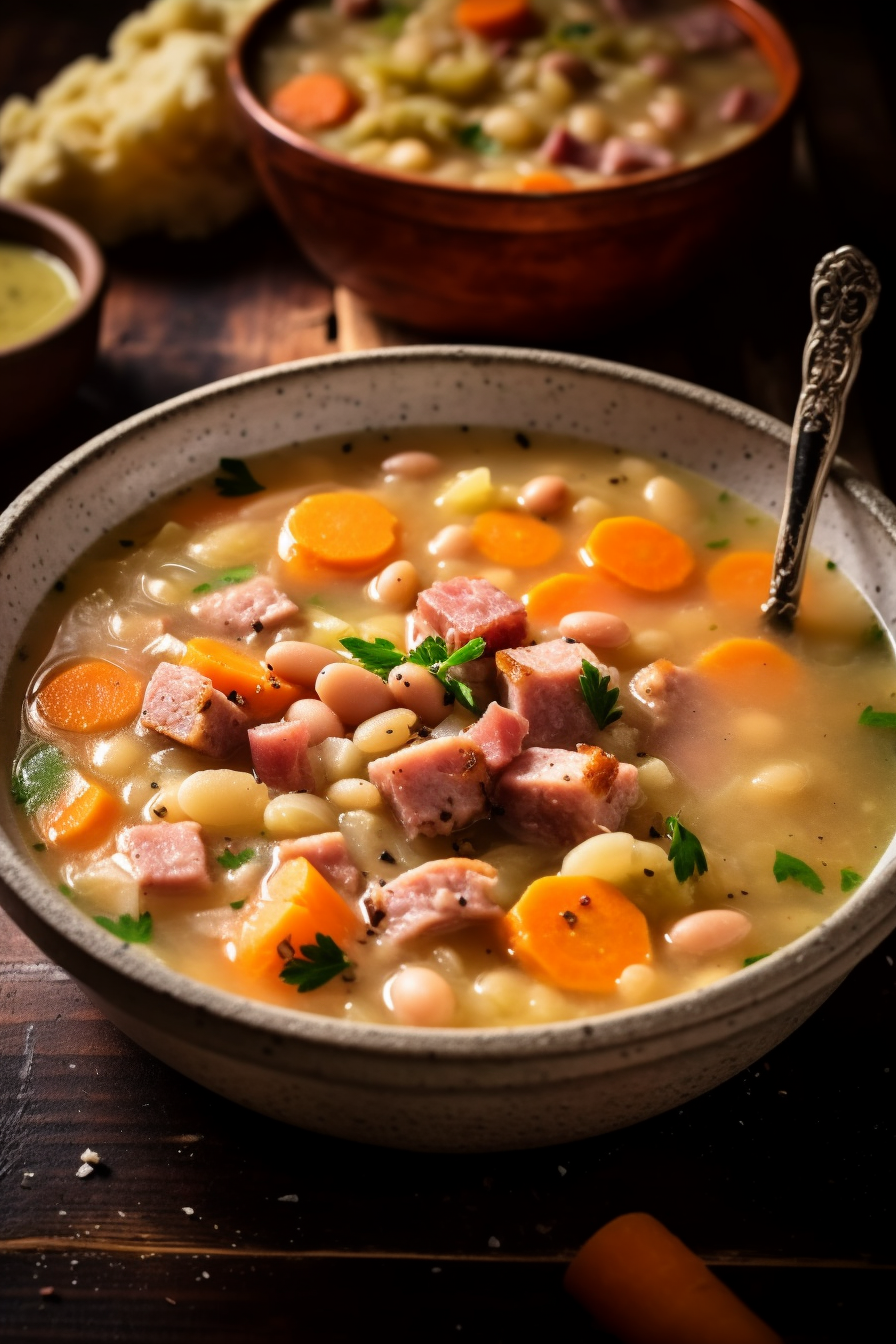 Easy Ham and Bean Soup