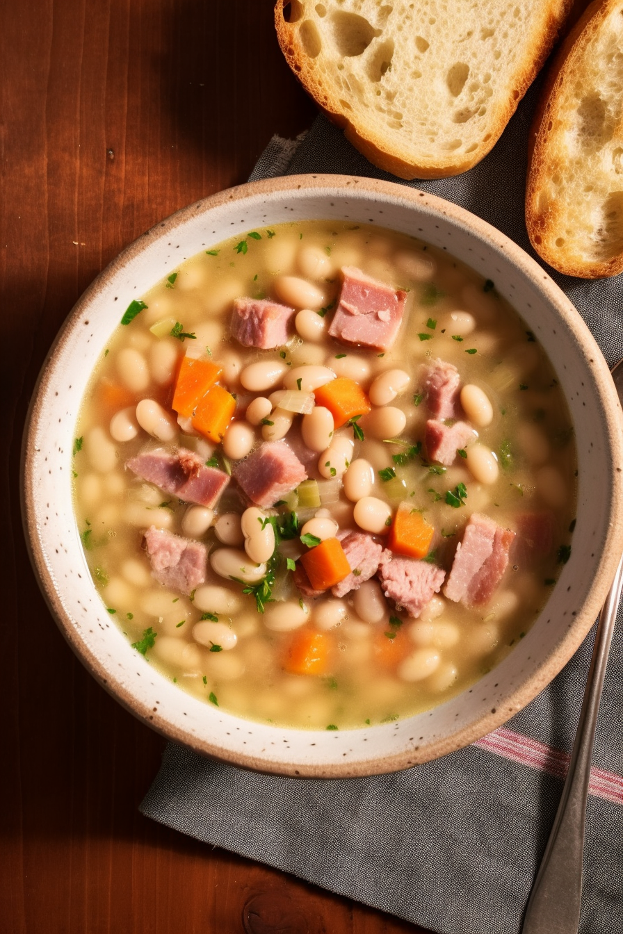 Easy Ham and Bean Soup