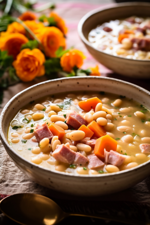 Easy Ham and Bean Soup - That Oven Feelin