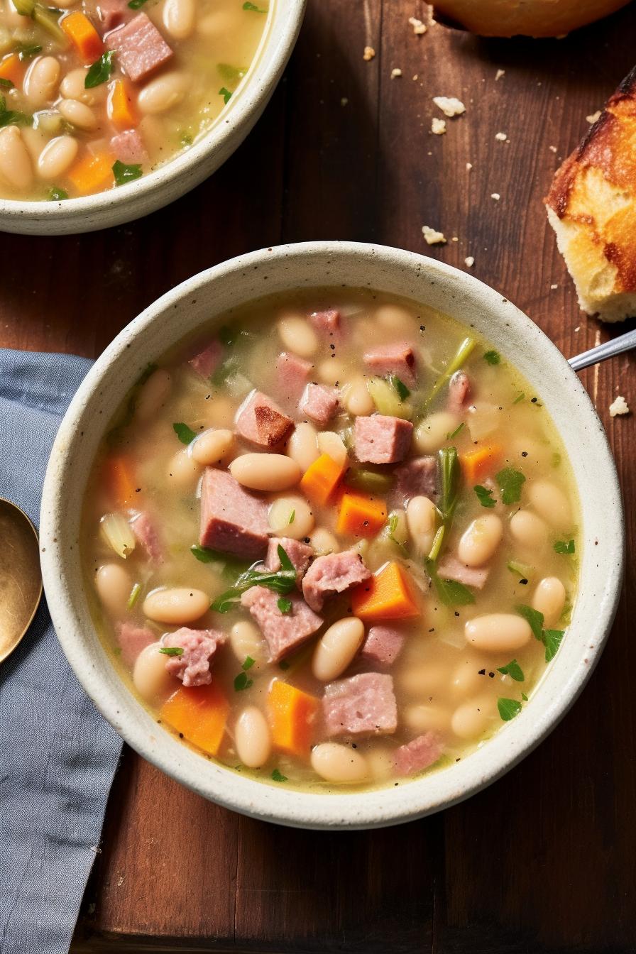 Easy Ham and Bean Soup