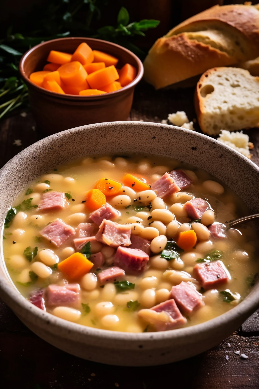 Easy Ham and Bean Soup