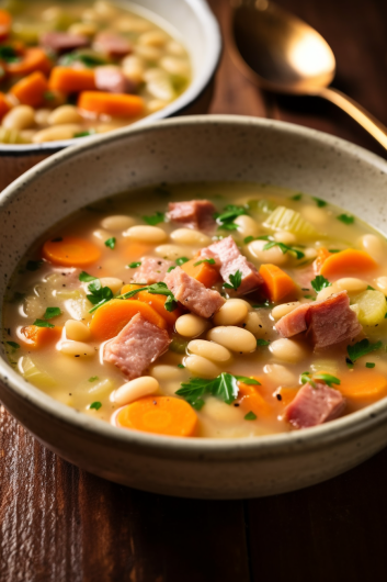 Easy Ham and Bean Soup - That Oven Feelin