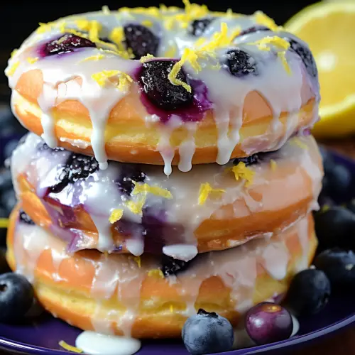 Lemon Blueberry Donuts