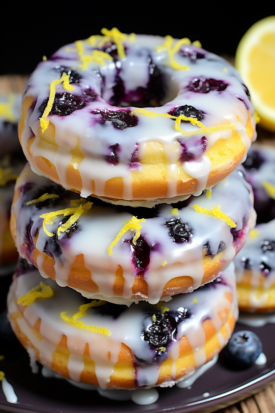 Lemon Blueberry Donuts