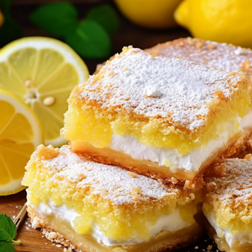 Lemon Cream Cheese Bars - That Oven Feelin