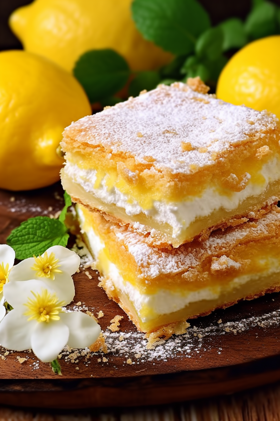 Lemon Cream Cheese Bars - That Oven Feelin