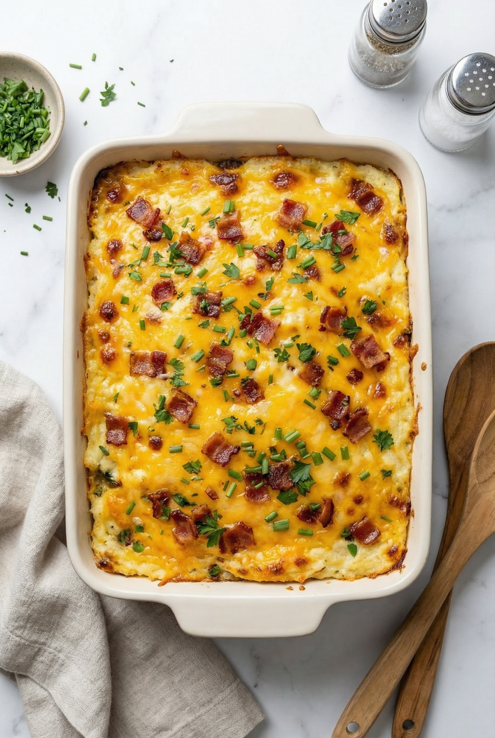 Loaded Potato and Meatloaf Casserole