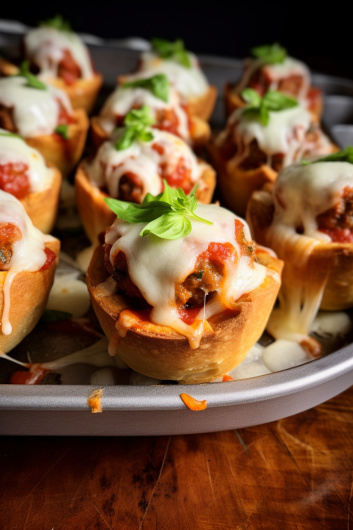 Meatball Sub Cupcakes - That Oven Feelin