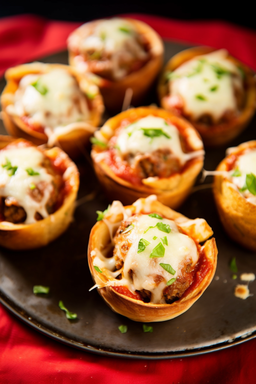 Meatball Sub Cupcakes - That Oven Feelin