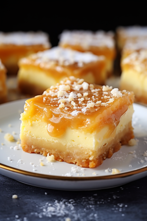 Ooey Gooey Salted Caramel Butter Cake Bars - That Oven Feelin