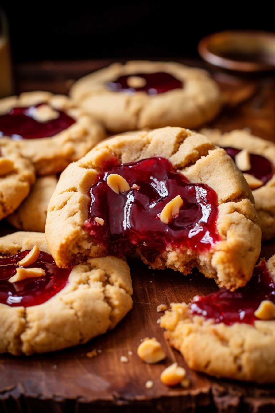 Peanut Butter and Jelly Cookies