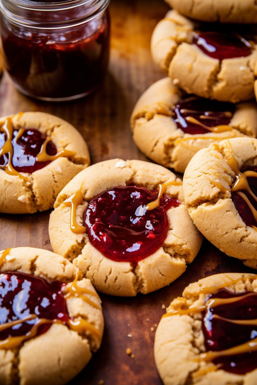 Peanut Butter and Jelly Cookies