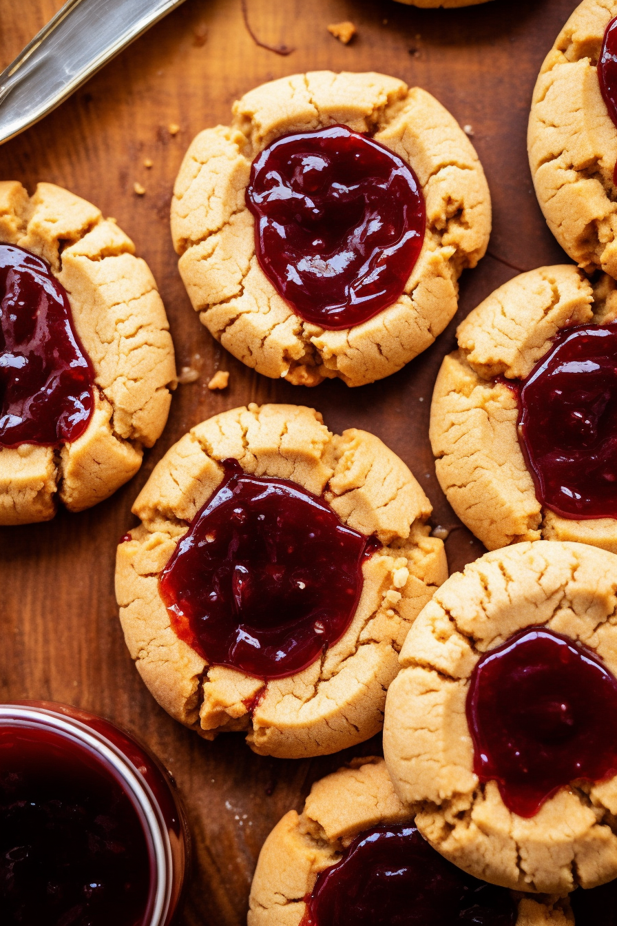 Peanut Butter and Jelly Cookies