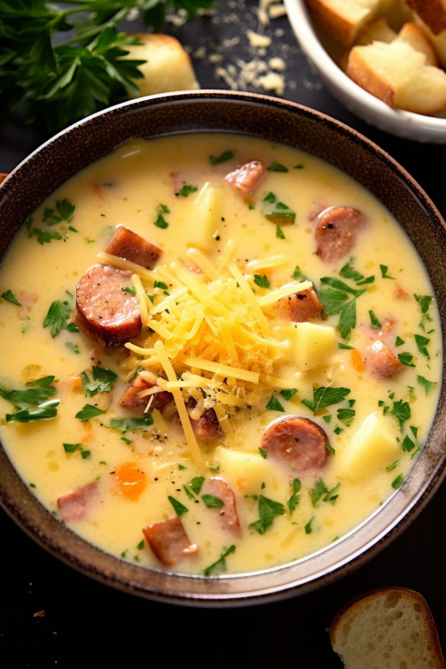 Potato Kielbasa Soup That Oven Feelin