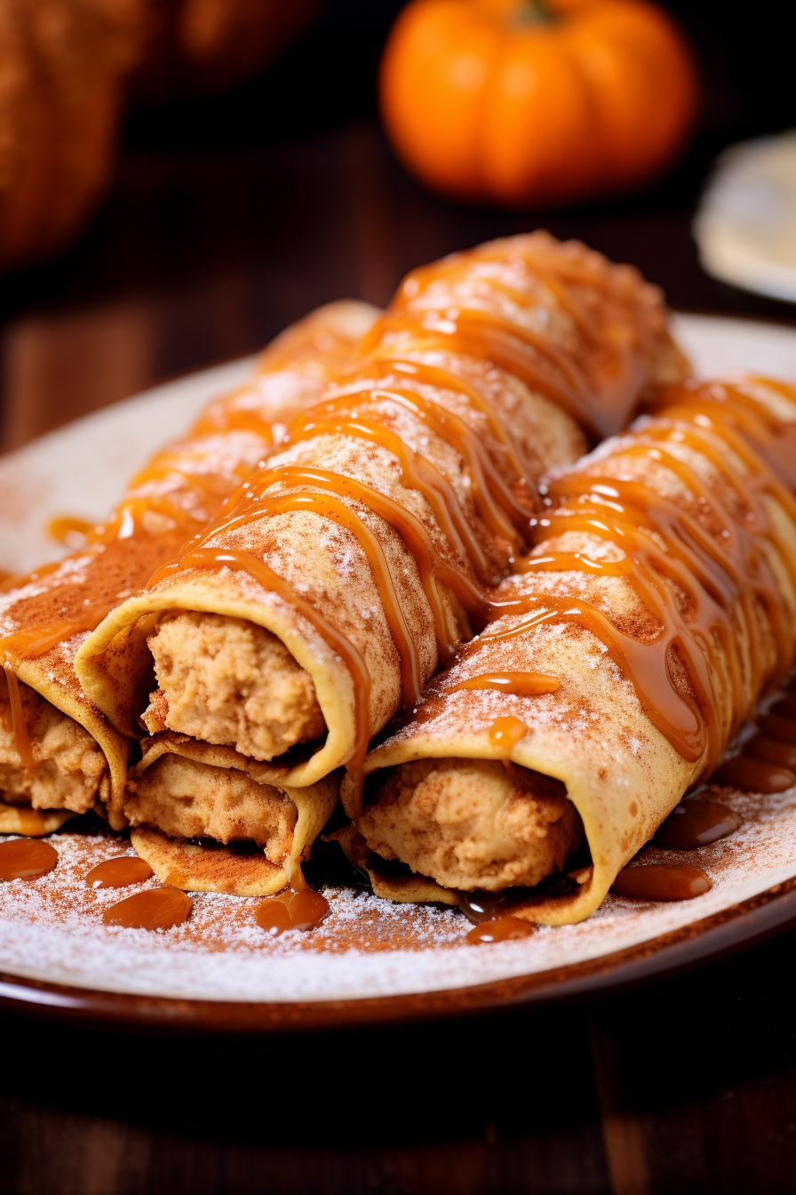 Pumpkin Pie Cheesecake Enchiladas