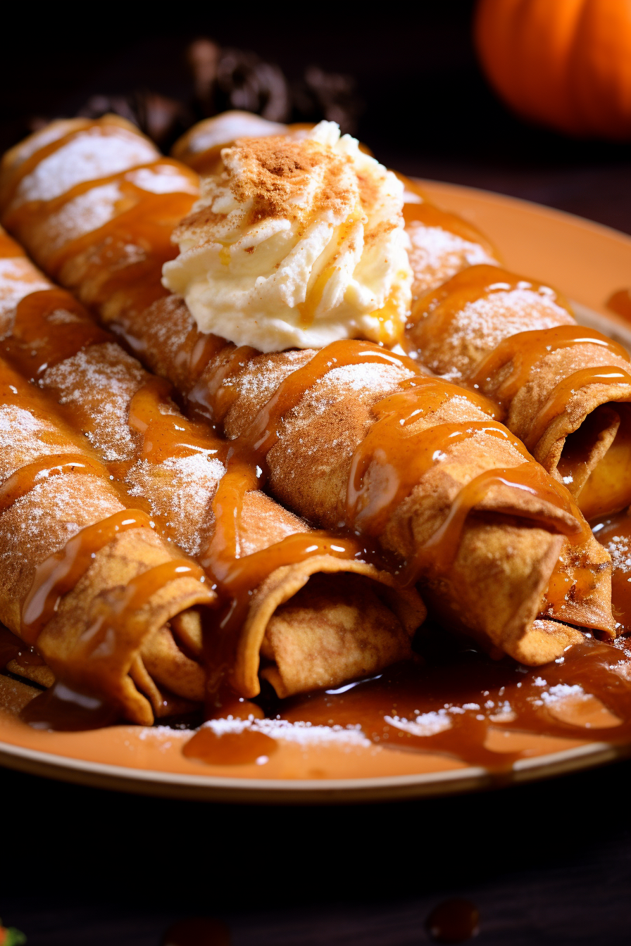 Pumpkin Pie Cheesecake Enchiladas