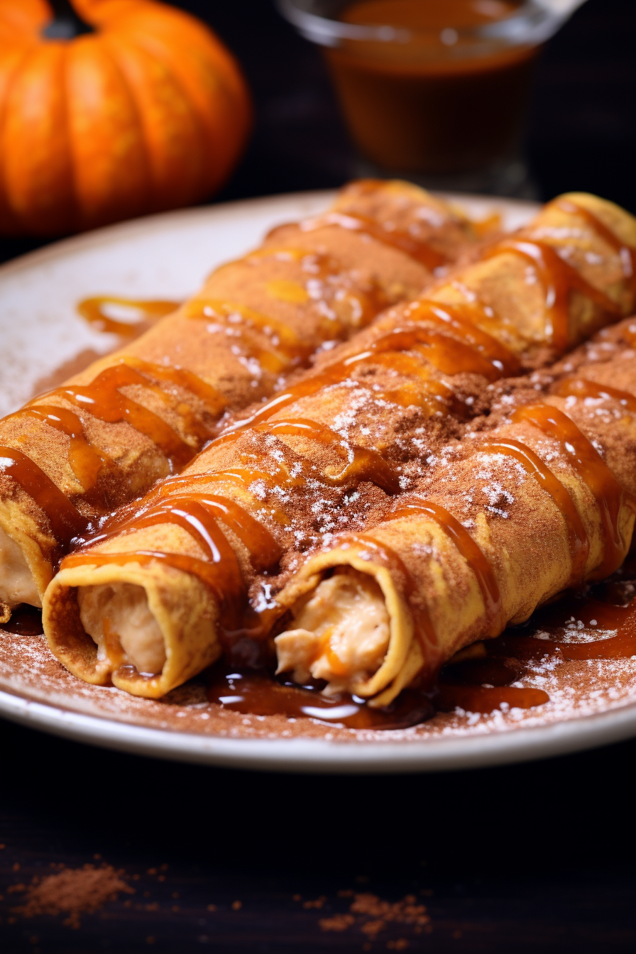 Pumpkin Pie Cheesecake Enchiladas