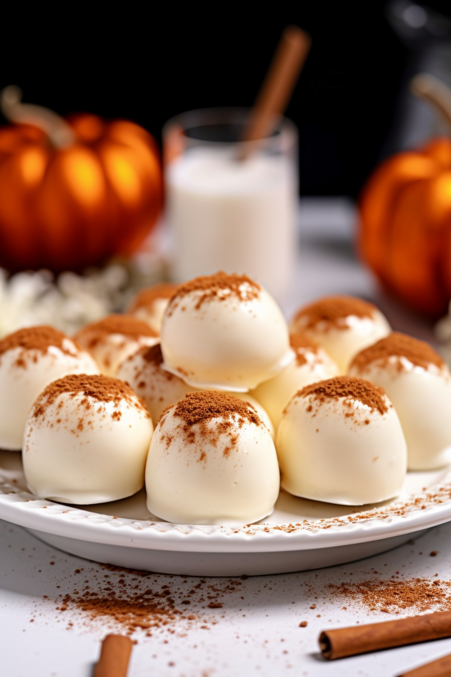 Pumpkin Spice Cheesecake Bites