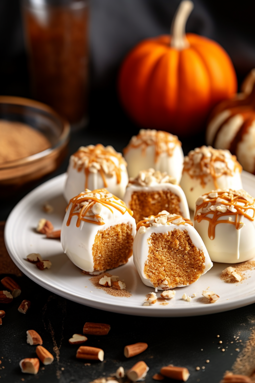 Pumpkin Spice Cheesecake Bites