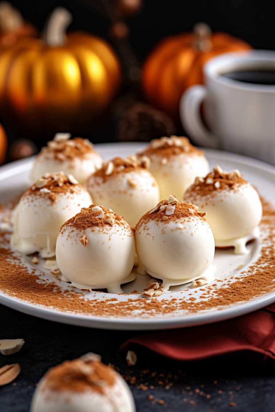 Pumpkin Spice Cheesecake Bites