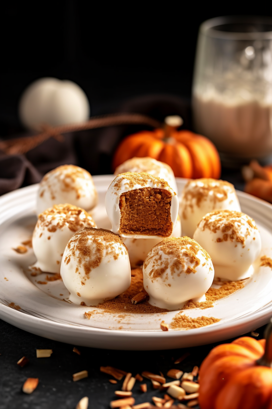 Pumpkin Spice Cheesecake Bites