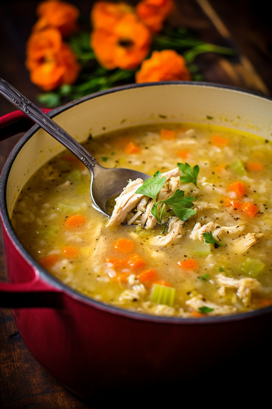 Ranch Chicken and Rice Soup