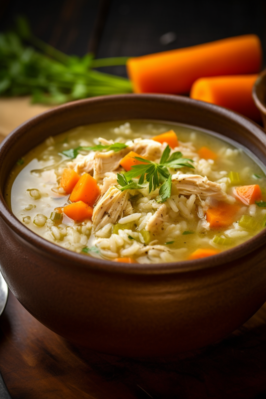 Ranch Chicken and Rice Soup