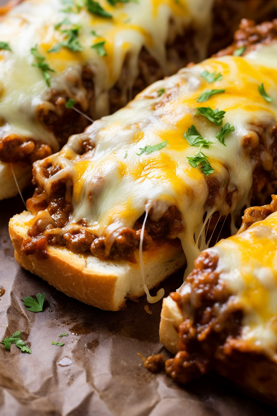 Sloppy Joe Garlic Bread