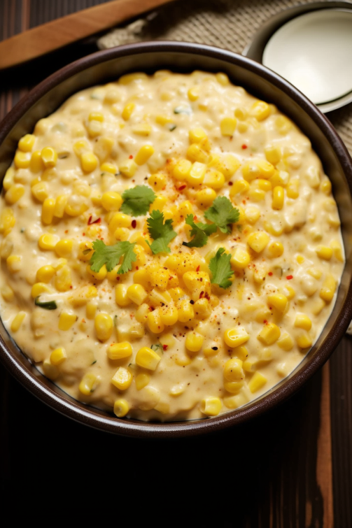 Slow Cooker Creamy Cheesy Corn - That Oven Feelin