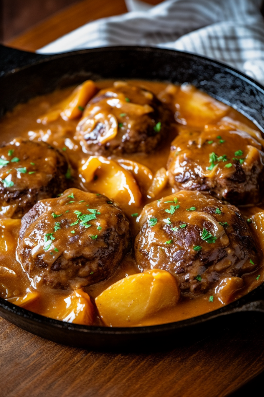 Salisbury Steak and Potato Skillet