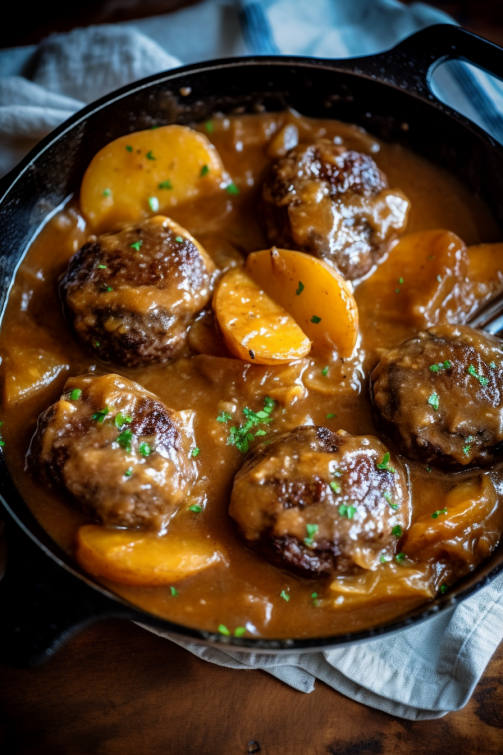 Salisbury Steak And Potato Skillet That Oven Feelin