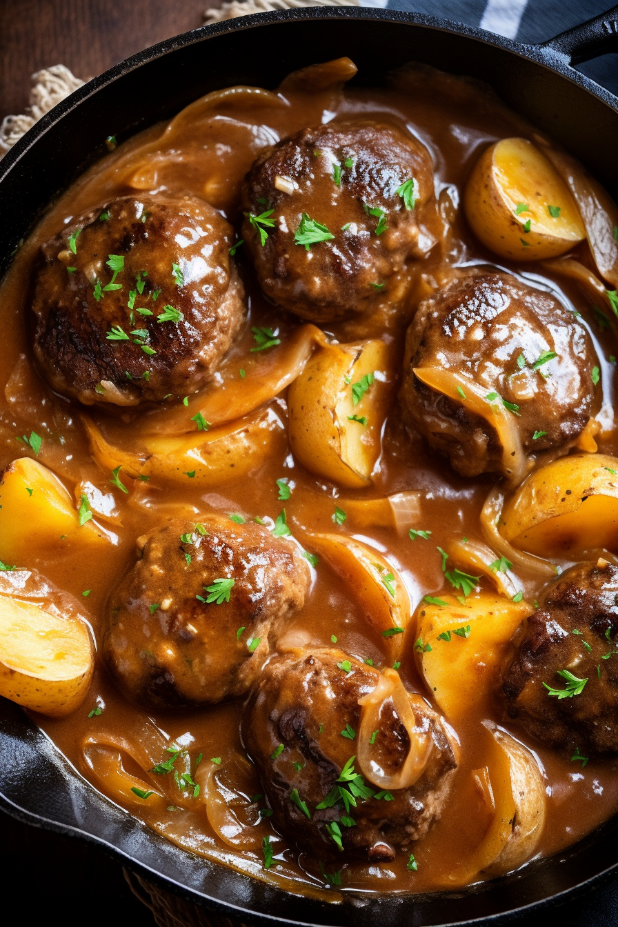 Salisbury Steak and Potato Skillet