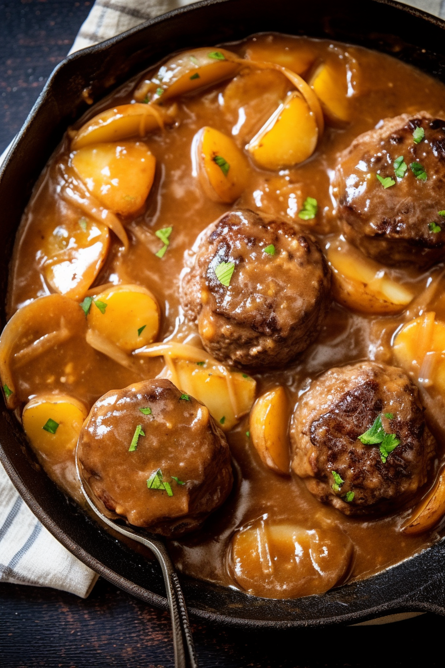 Salisbury Steak and Potato Skillet