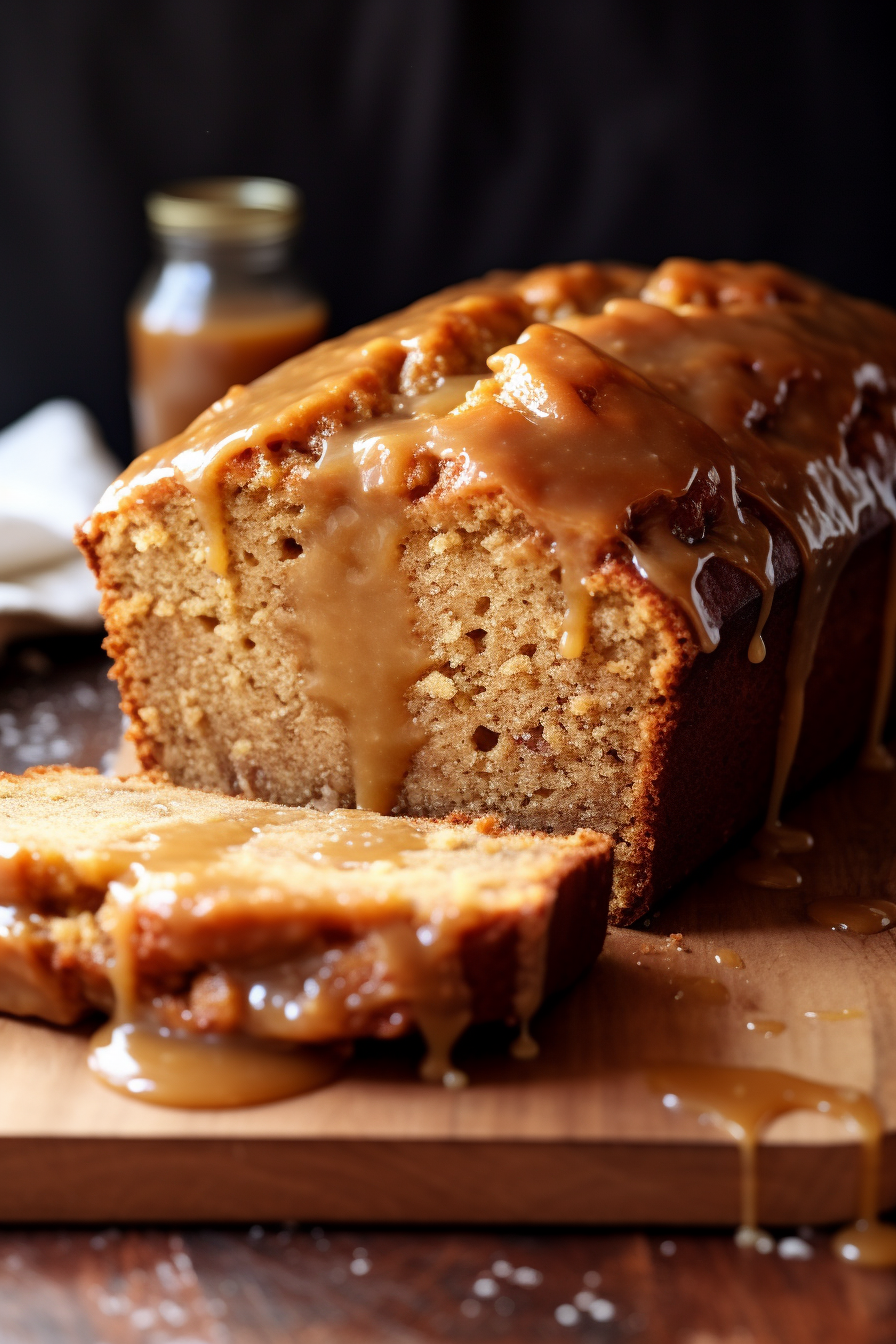 Salted Caramel Banana Bread