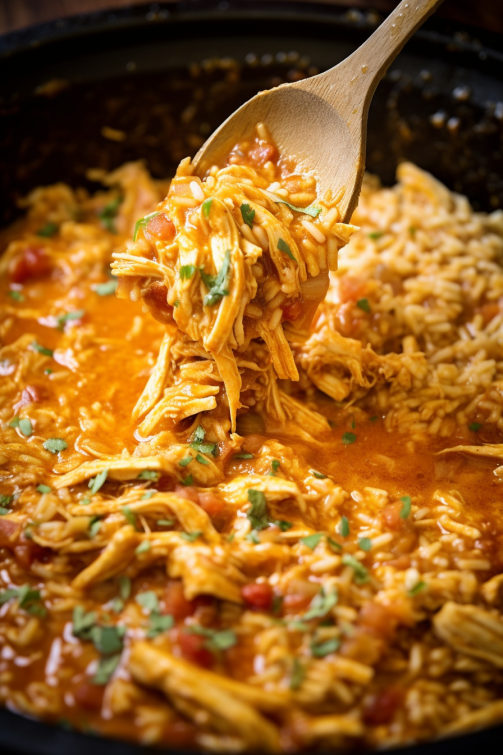 Slow Cooker Taco Chicken & Rice That Oven Feelin