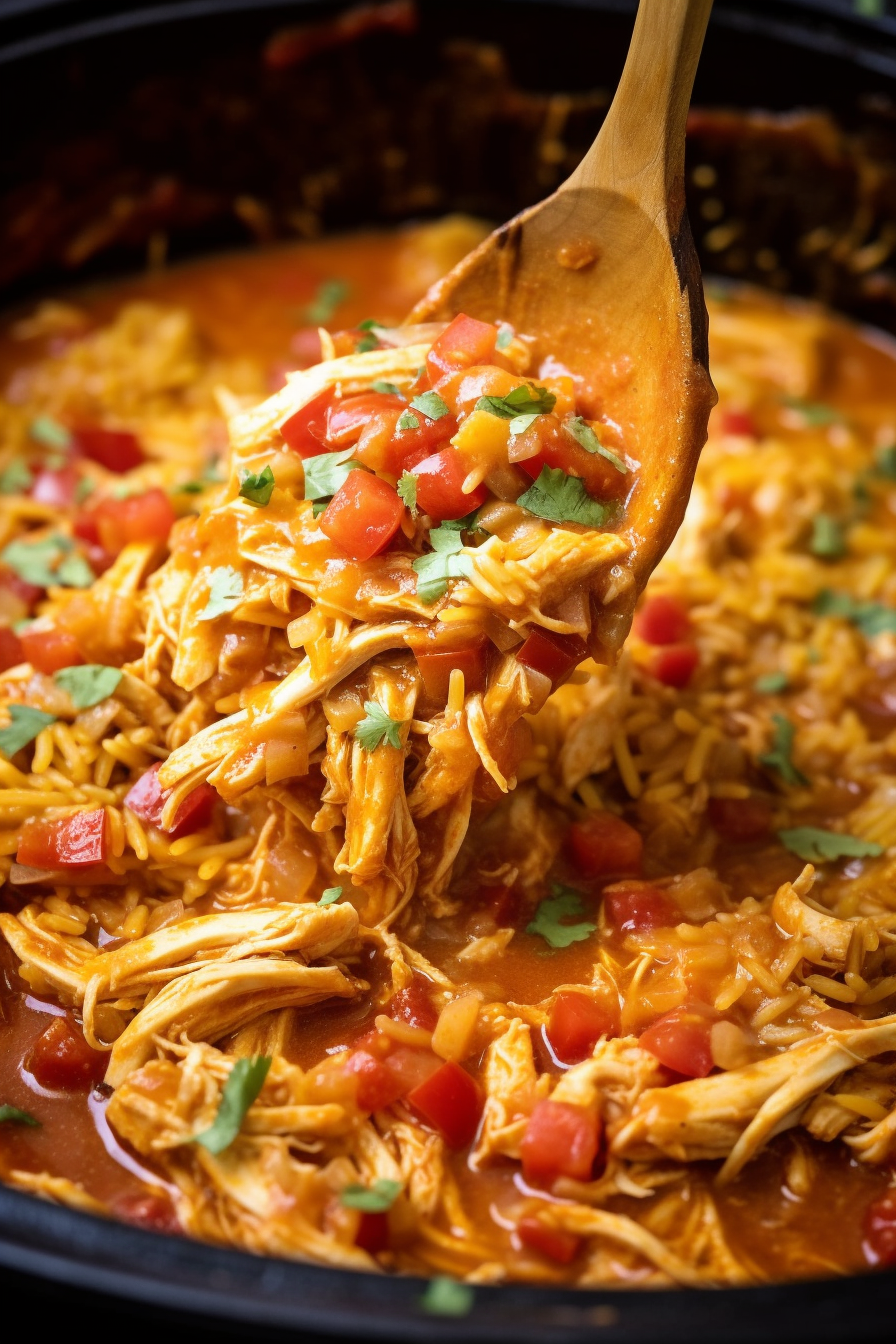 Slow Cooker Taco Chicken & Rice