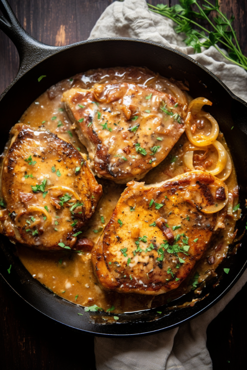 Smothered Pork Chops - That Oven Feelin