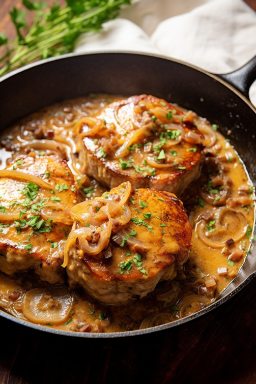 Smothered Pork Chops - That Oven Feelin