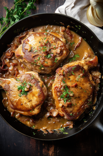 Smothered Pork Chops - That Oven Feelin