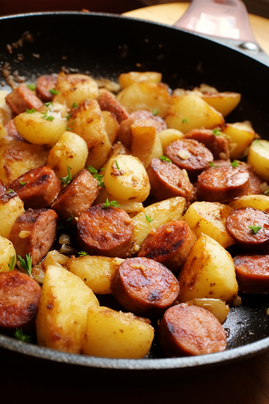 Southern Fried Potatoes & Sausage